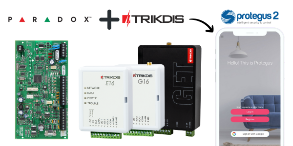 Instrukcja instalacji dla komunikatora TRIKDIS + panel alarmowy PARADOX