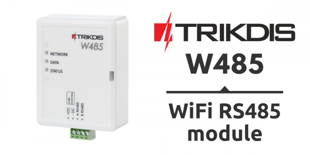Premiera produktu – Moduł WiFi RS485 Trikdis W485