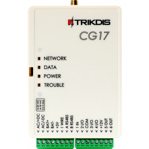 Trikdis CG17 2G GSM Compact Security Panel