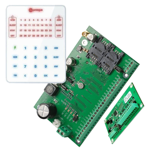Trikdis SP231 2G SMART KONTROLOWY PANEL + CZ8 Expander + SK232 Kluczowy