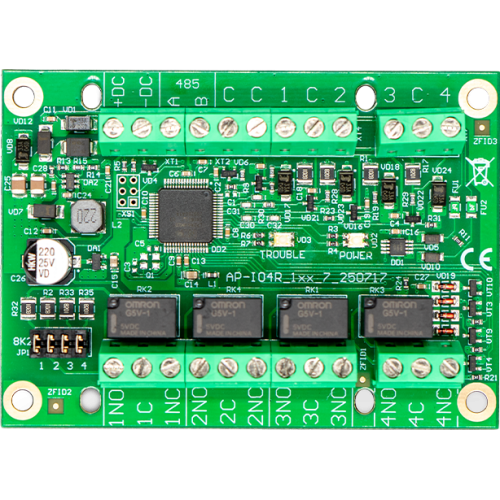 trikdis io4r (io-4r) – moduł rozszerzenia i/o gator (4 wejścia / 4 przekaźniki) io4r 35